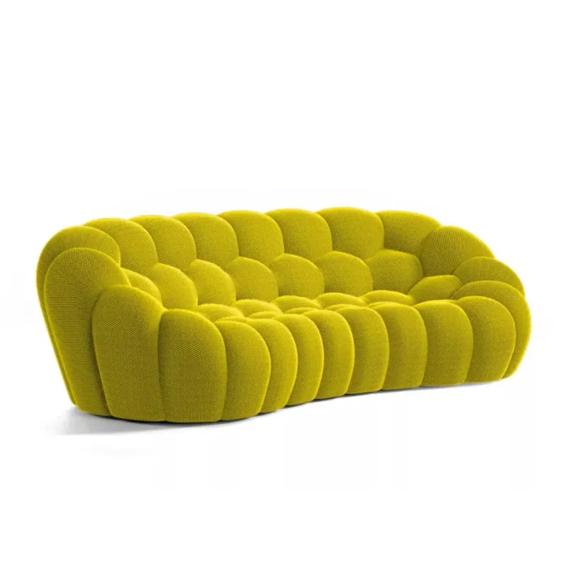 Canapé Nebula Jaune – Design sculptural, confort haut de gamme