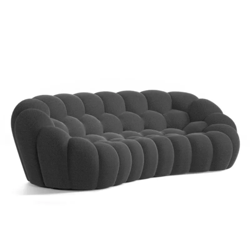 Canapé Nebula Noir – Design sculptural, confort haut de gamme