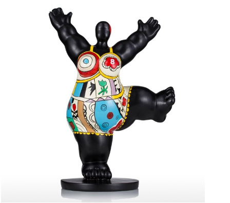 Femme Ronde Déesse en exercice