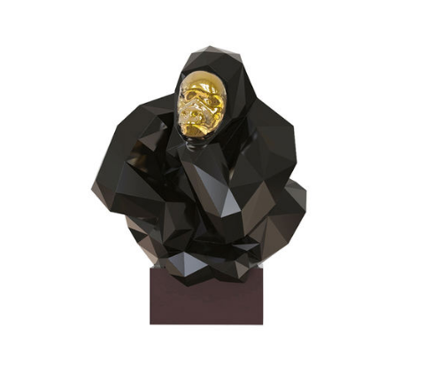 Gorille Pensif Oblique