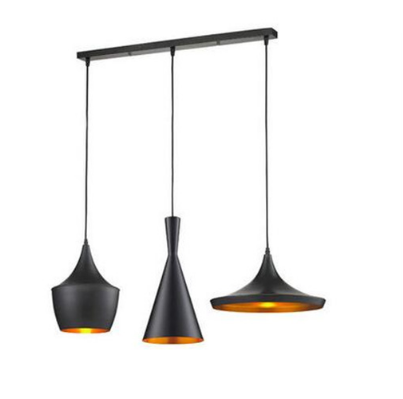 Set de 3 lampes industrielles type Tom DIXON