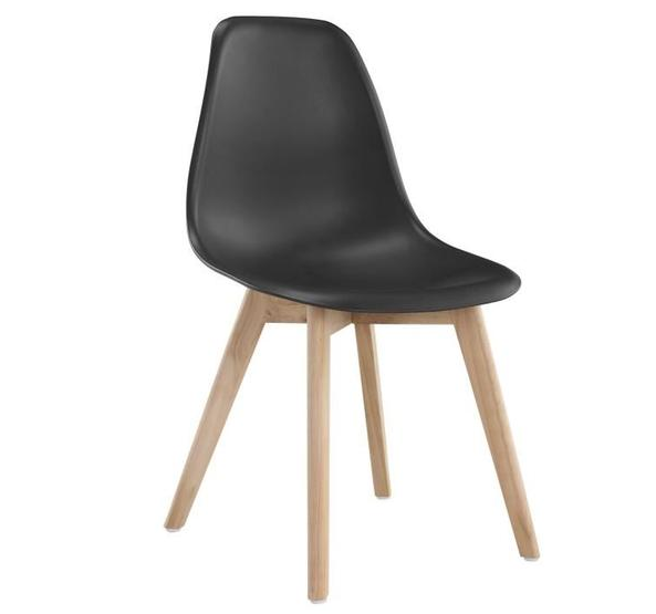 Chaise scandinave Robuste NOIR
