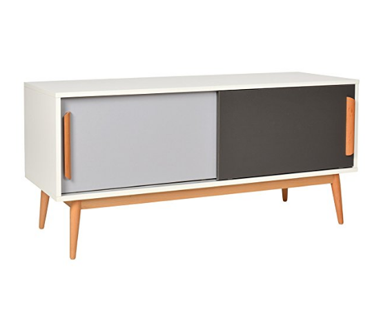 Buffet scandinave avec portes glissantes GRIS