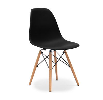 Chaise scandinave NOIRE à l&#39;unité