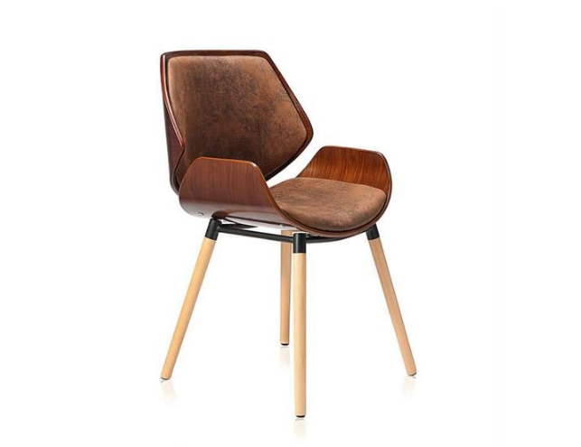 Chaise Retro en bois massif au style vintage Makela