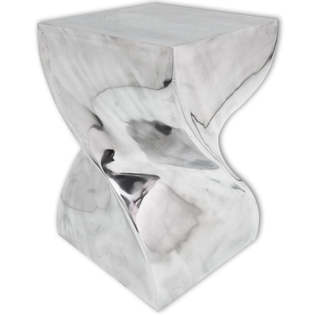 Table auxiliaire - Tabouret Torsadé argenté