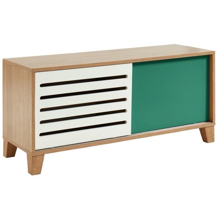 Meuble TV buffet scandinave OPEN CLASSY - Vert