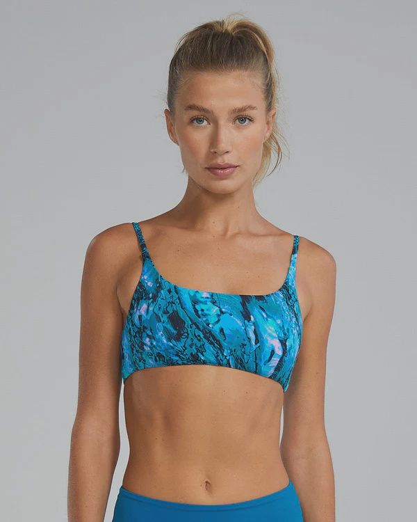 Women's Nia scoop neck Bikini Top Prismatic