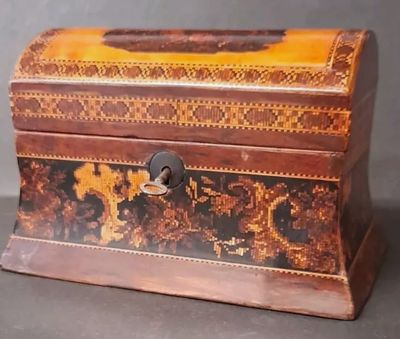 Tunbridge & Sorrento micro mosaic/marquetry/parquetry boxes