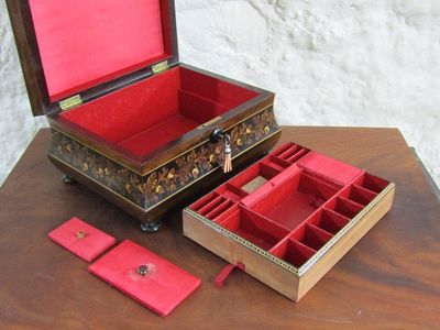 BOXES (jewellery/trinket, marquetry, parquetry, carved, musical)