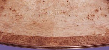 Burr elm traditional dining table with extension in a variety of timber specie options, COMMISSION ONLY