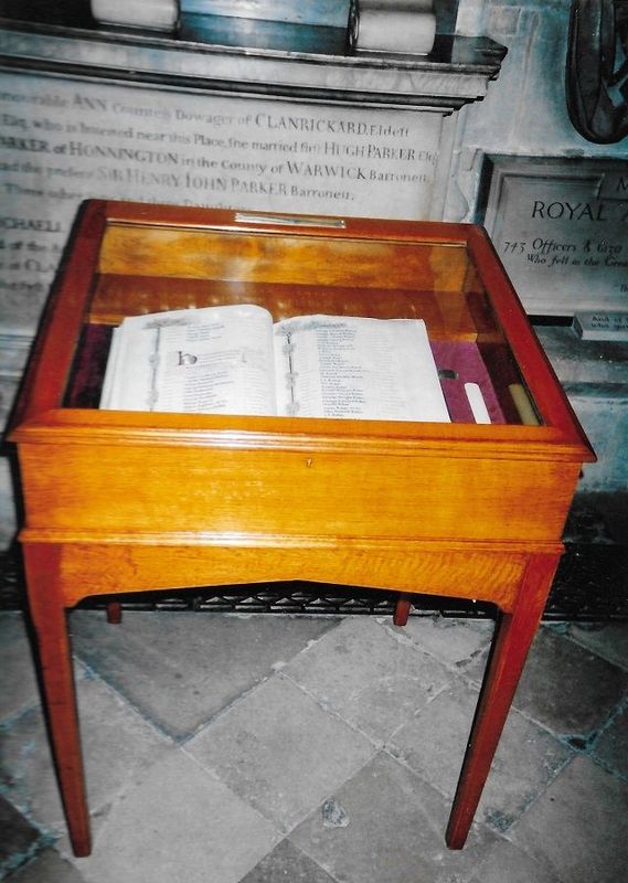 Memorial book display case, Westminster Abbey, COMMISSION ONLY