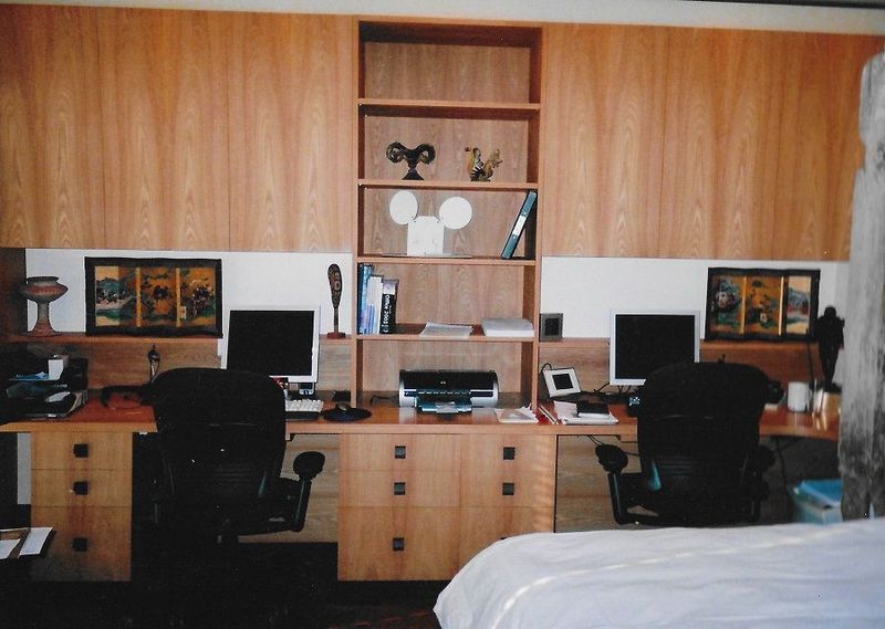 Home office furniture in elm, COMMISSION ONLY