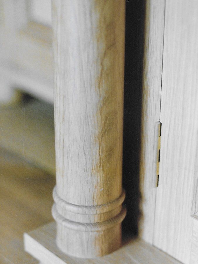 Oak veneered wardrobe with solid timber framed doors, turned oak posts, with dentil carved cornice COMMISSION ONLY More PHOTOS COMING SOON Oak veneered wardrobe with solid timber framed doors, turned oak posts, with dentil carved cornice COMMISSION ONLY More PHOTOS COMING SOON