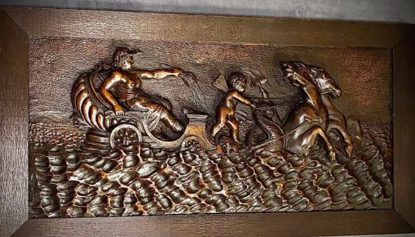 Amphrite carved panel 422x786x@56mm total thickness