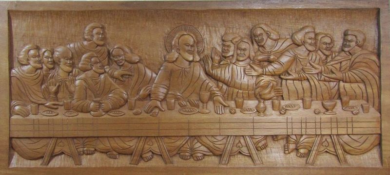 Last supper carving 466x1030x24mm