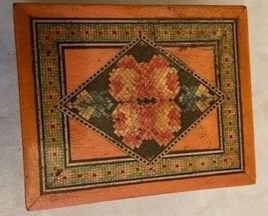 Sorrento micro mosaic jewellery/trinket small box 73x89x42mm