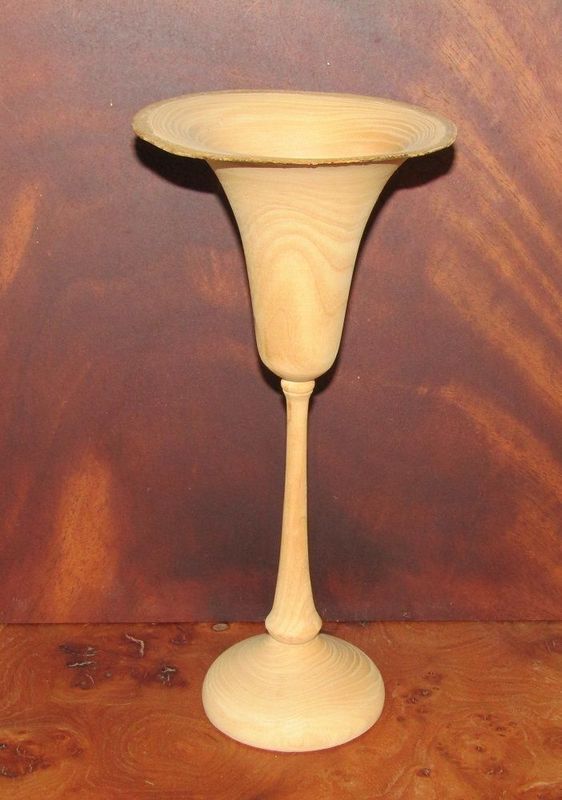 Ash natural edge goblet 107-117 diameter x 242mm Ash natural edge goblet 107-117 diameter x 242mm