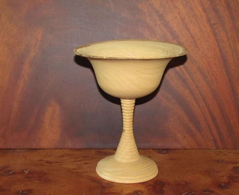 Ash natural edge goblet 149-162 diameter x 180mm Ash natural edge goblet 149-162 diameter x 180mm
