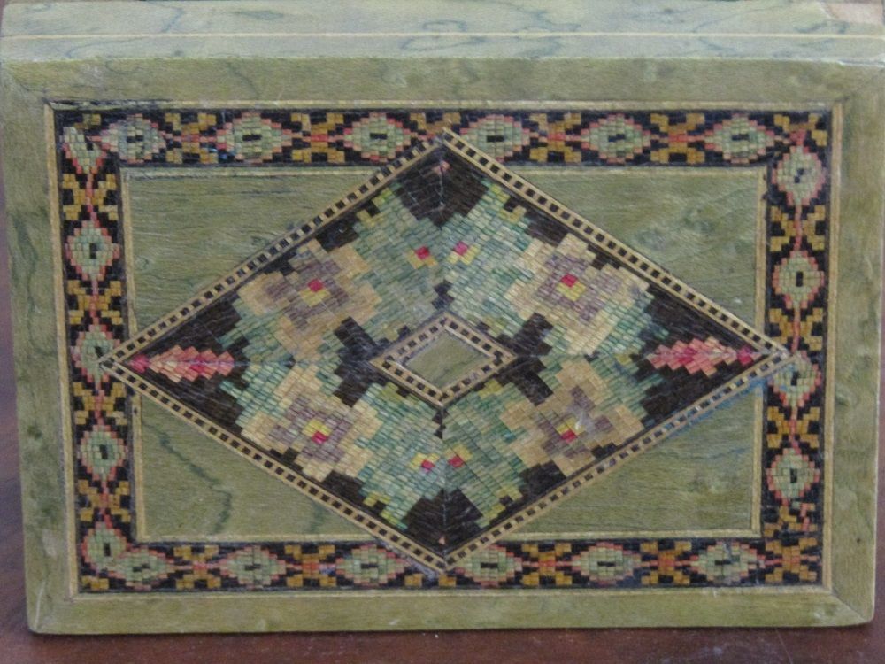 Sorrento micro mosaic jewellery/trinket small box 80x102x45mm Sorrento micro mosaic jewellery/trinket small box 80x102x45mm