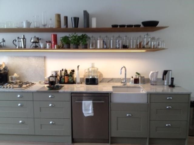 Cantilevered shelves in solid oak, COMMISSION ONLY AT PRESENT