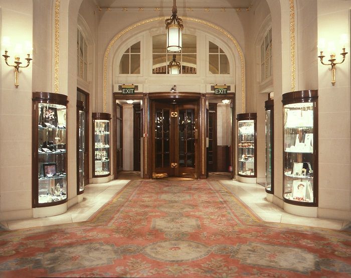 Traditional curved glass display cabinet, COMMISSION ONLY