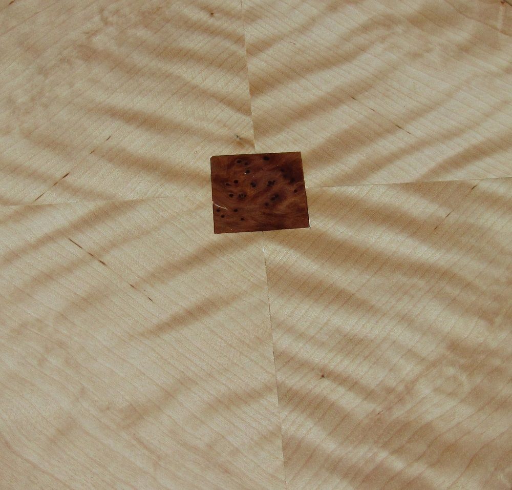 Maple, heavy figured samples lacquered finish. Veneer IN STOCK FOR COMMISSIONS