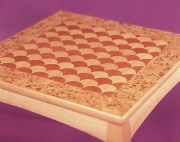 Fish scale parquetry tables in a variety of timber specie options, COMMISSION ONLY