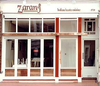 Bespoke shopfront with bi-folding doors and lacquered copper detail, COMMISSION ONLY