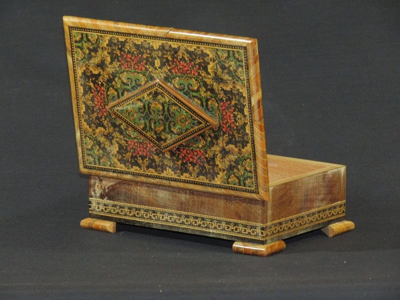 Sorrento micro mosaic jewellery/trinket small box 120x166x61mm