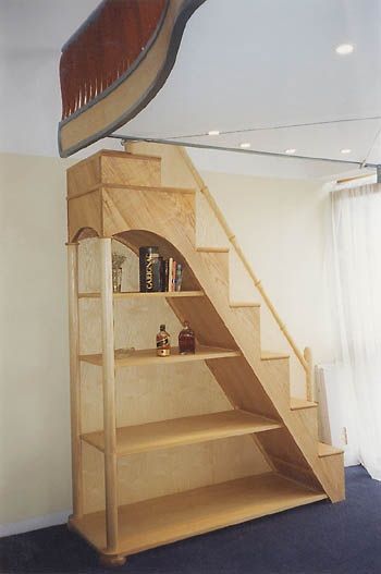 Alternating tread stair cases, COMMISSION ONLY