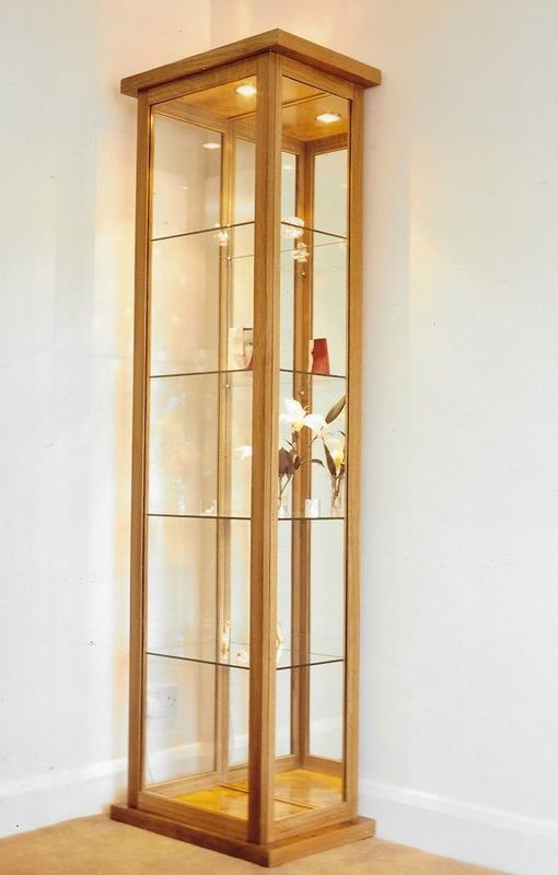 Glazed contemporary display case in oak, COMMISSION ONLY