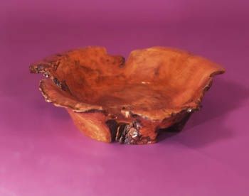 Cherry burr natural edge bowl 440-460 diameter x 105mm