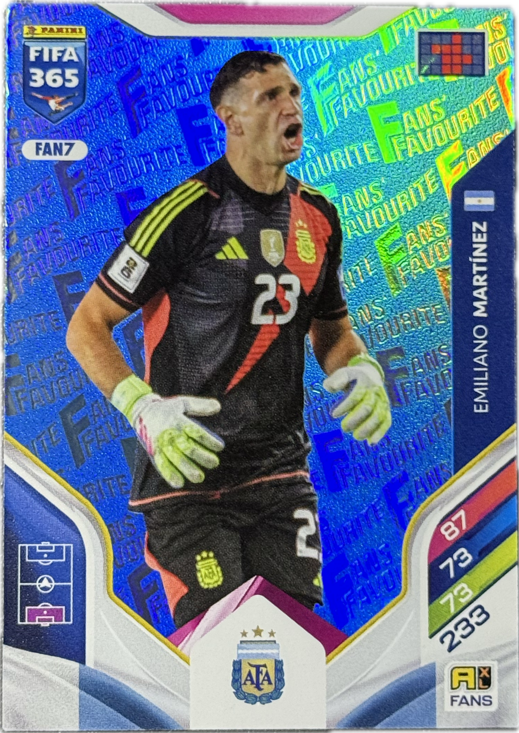 EMILIANO MARTINEZ - Fans Favourite - Argentina - FIFA 365 - Panini Adrenalyn XL