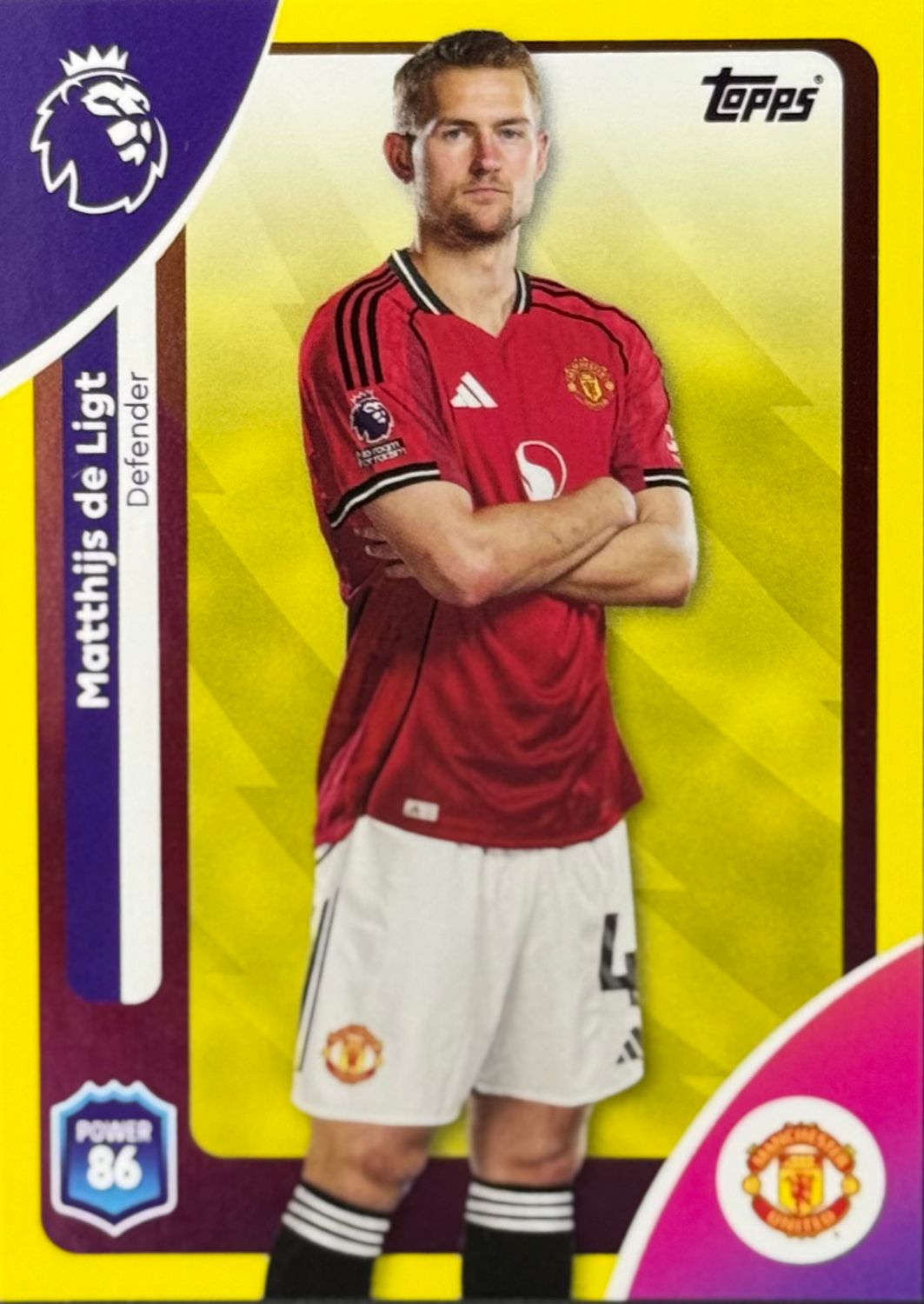 MATTHIJS DE LIGT - Manchester United - Parallel - Topps Premier League - 2025/26