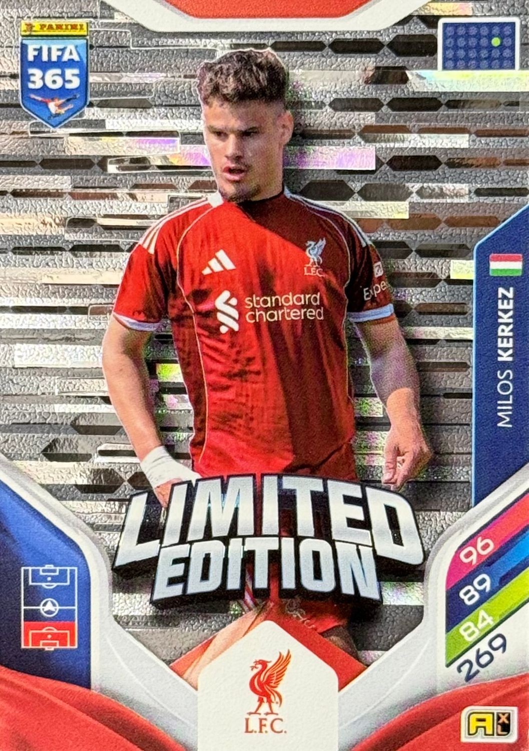 MILOS KERKEZ - LIMITED EDITION - Liverpool - FIFA 365 - Panini Adrenalyn XL
