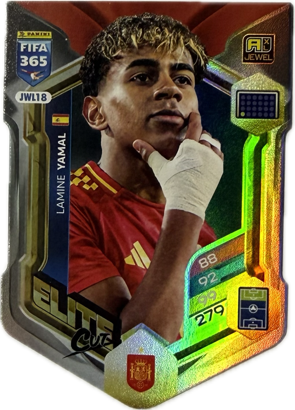 LAMINE YAMAL - Elite Cut - Spania - Jewel - FIFA 365 - Panini Adrenalyn XL