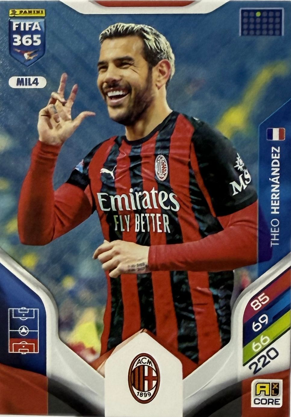 THEO HERNANDEZ - AC Milan - FIFA 365 - Panini Adrenalyn XL