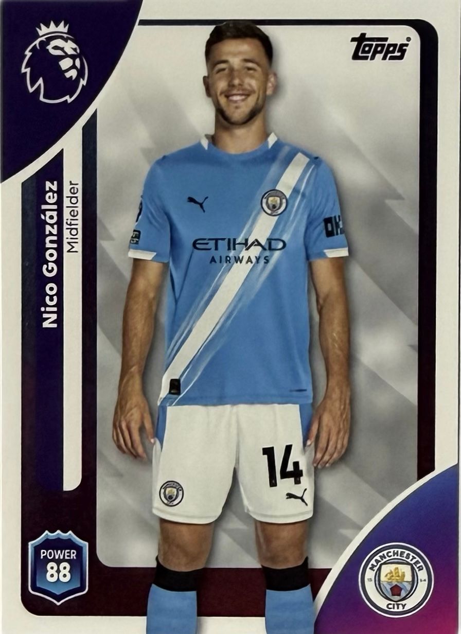 NICO GONZALEZ - Manchester City - Topps Premier League - 2025/26