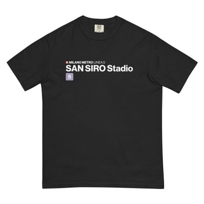Milano Metro – San Siro Stadio (scritta bianca)