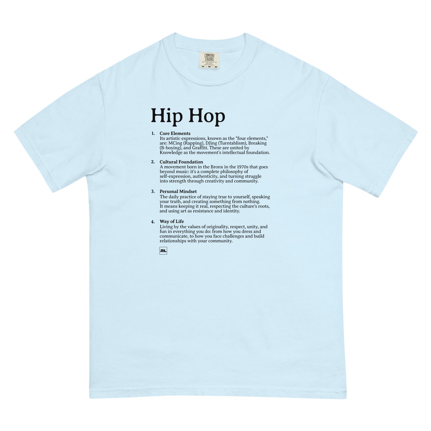 Hip Hop definizione (scritta nero - inglese)