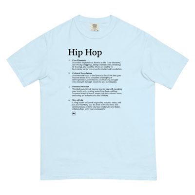 Hip Hop definizione (scritta nero - inglese)