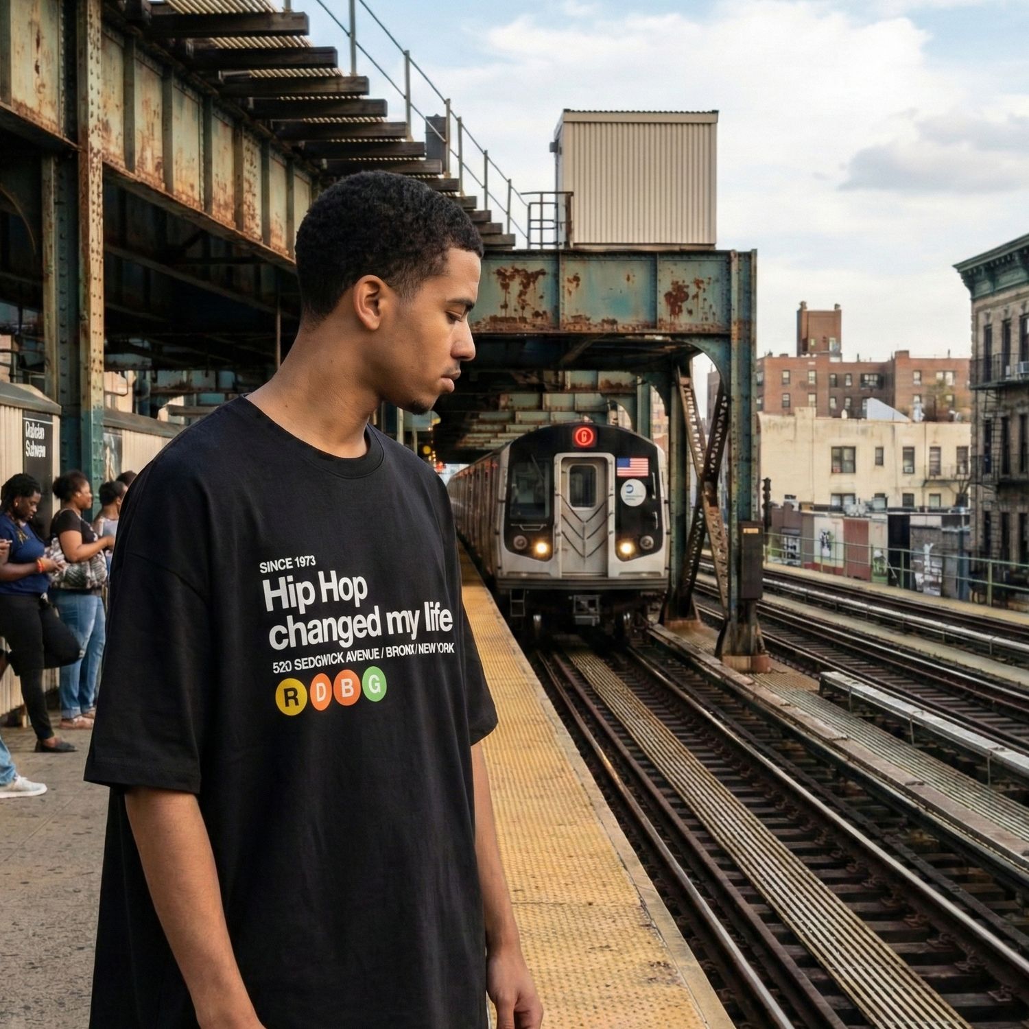 Hip Hop Changed My Life stile 2 (scritta bianca)