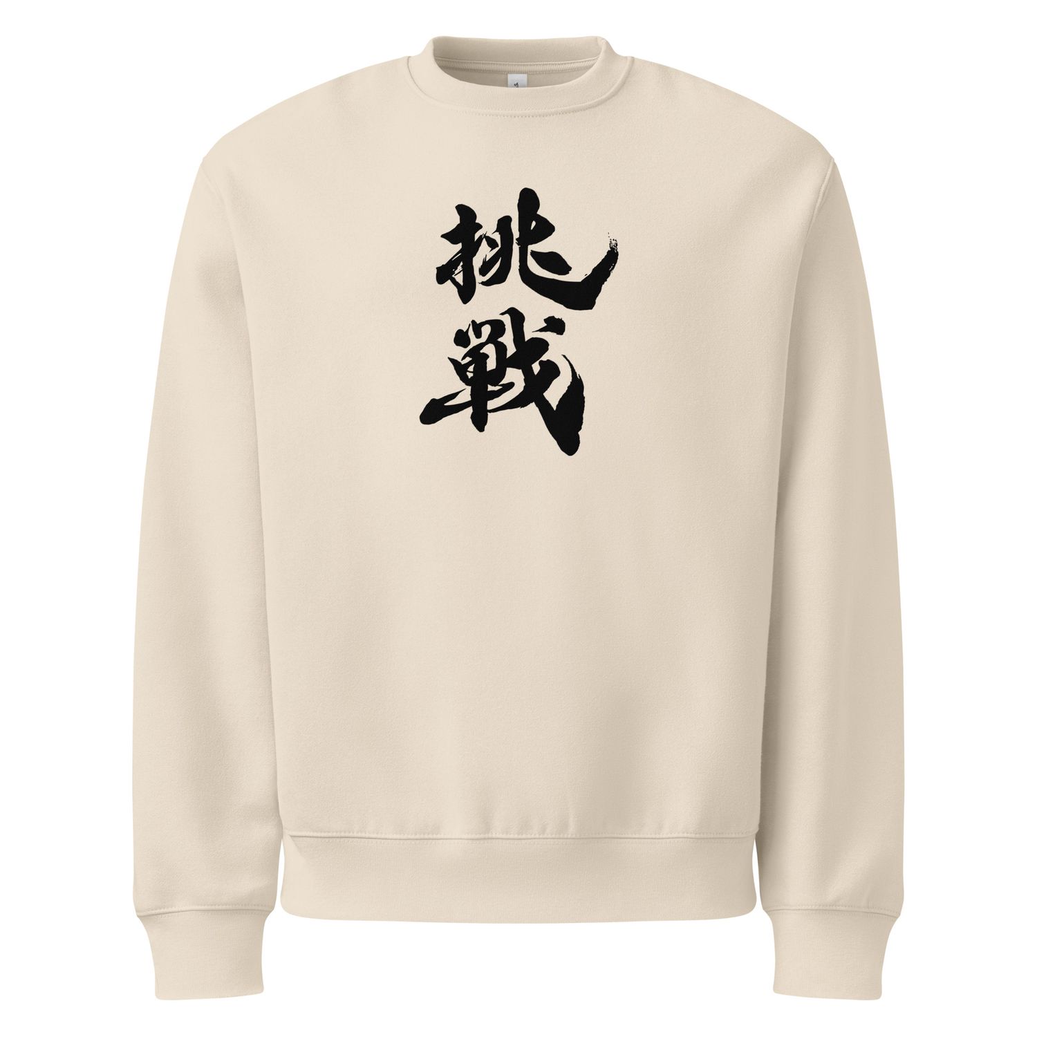 Challenge - Felpa oversize pesante (scritta nera)