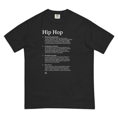 Hip Hop definizione (scritta bianca - italiano)