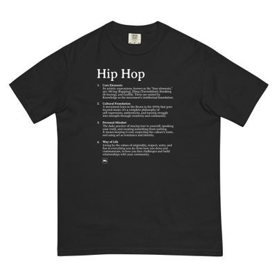 Hip Hop definizione (scritta bianca - inglese)