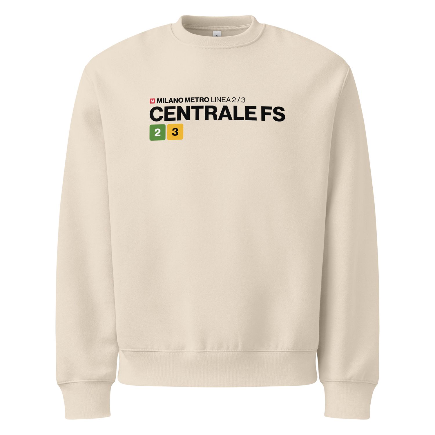 Milano Centrale - Linee 2 e 3 - Felpa oversize pesante