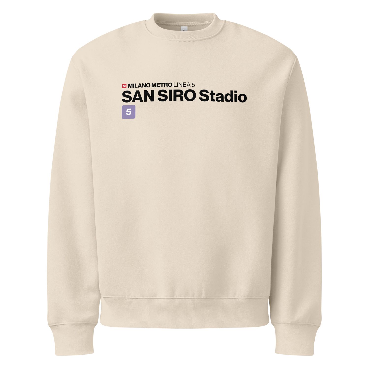 Milano San Siro - linea 5 - felpa oversize pesante