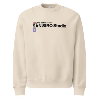 Milano San Siro - linea 5 - felpa oversize pesante