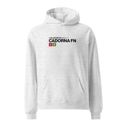 Milano metro Cardona - linee 1 e 3 - felpa oversize unisex